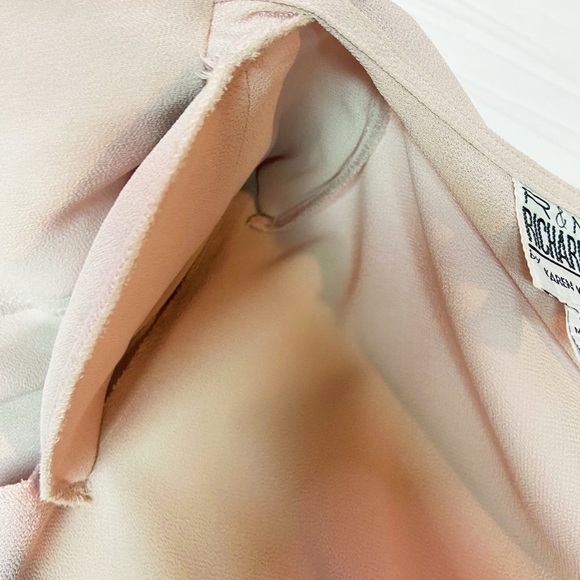 R&M Richards Karen Kwong rose chiffon beaded grandmother of the bride dress 8P - Picture 16 of 16